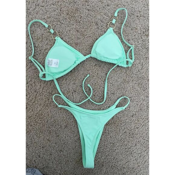 NWT Wild Fable Light Green Bikini Set - Picture 3 of 6